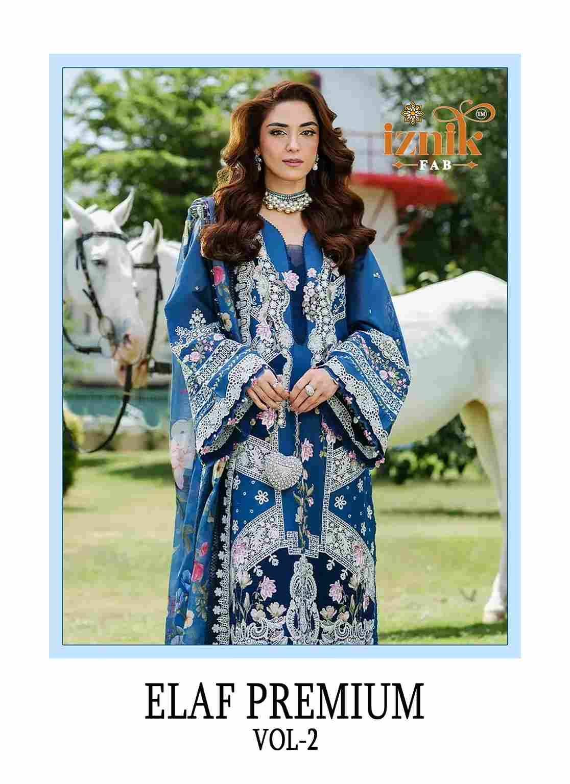 Elaf Premium Vol-2 By Iznik Fab 272 To 275 Series Designer Pakistani Suits Beautiful Stylish Fancy Colorful Party Wear & Occasional Wear Pure Cotton With Embroidery Dresses At Wholesale Price