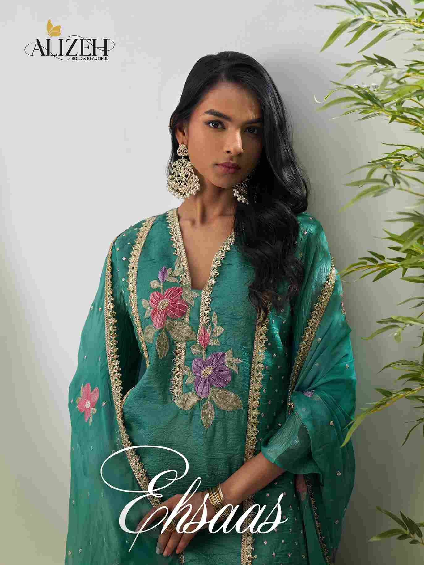 Ehsaas By Alizeh 8005 To 8008 Series Beautiful Festive Suits Colorful Stylish Fancy Casual Wear & Ethnic Wear Crush Dresses At Wholesale Price