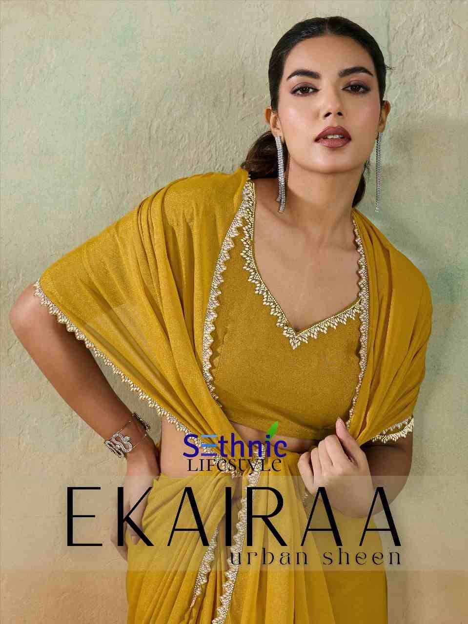 Ekairaa By Sethnic 97001 To 97005 Series Indian Traditional Wear Collection Beautiful Stylish Fancy Colorful Party Wear & Occasional Wear Georgette Sarees At Wholesale Price