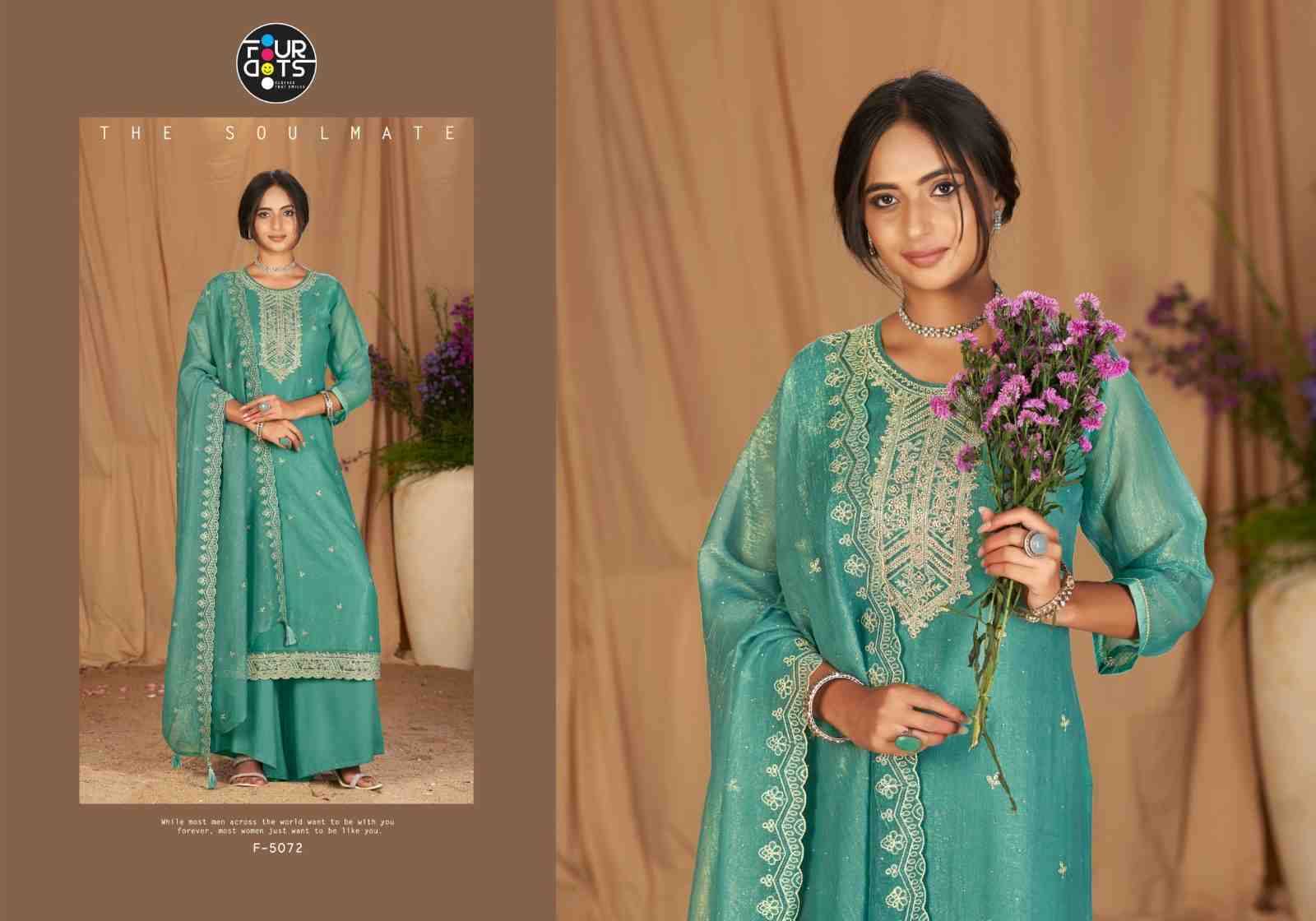 Enoch By Four Dots 5071 To 5074 Series Designer Stylish Fancy Colorful Beautiful Party Wear & Ethnic Wear Collection Silk Dresses At Wholesale Price
