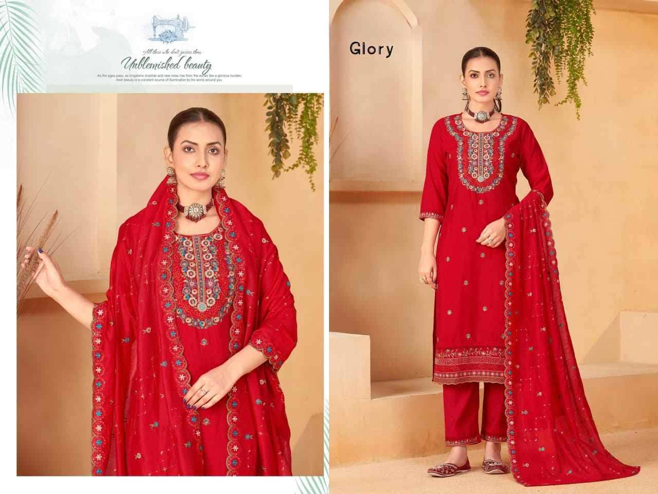Glory By Fashid Wholesale Combo Set 101 To 104 Series Beautiful Festive Suits Colorful Stylish Fancy Casual Wear & Ethnic Wear Premium Silk Dresses At Wholesale Price