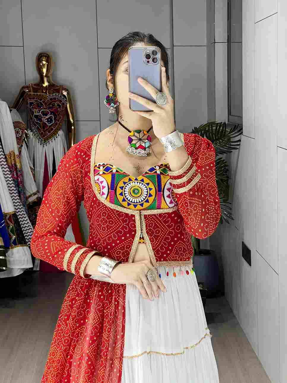 Gr-8066 By Fashid Wholesale Navratri Wear Collection Beautiful Stylish Colorful Fancy Party Wear & Occasional Wear Pure Rayon Cotton Lehengas At Wholesale Price