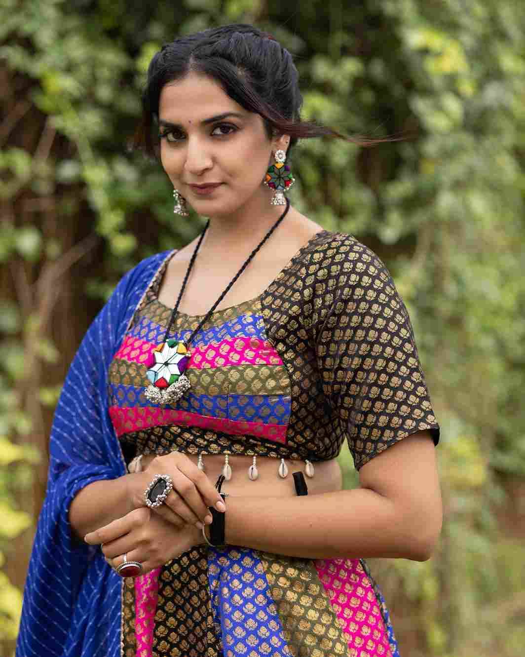 Gr-8069 By Fashid Wholesale Navratri Wear Collection Beautiful Stylish Colorful Fancy Party Wear & Occasional Wear Soft Silk Lehengas At Wholesale Price