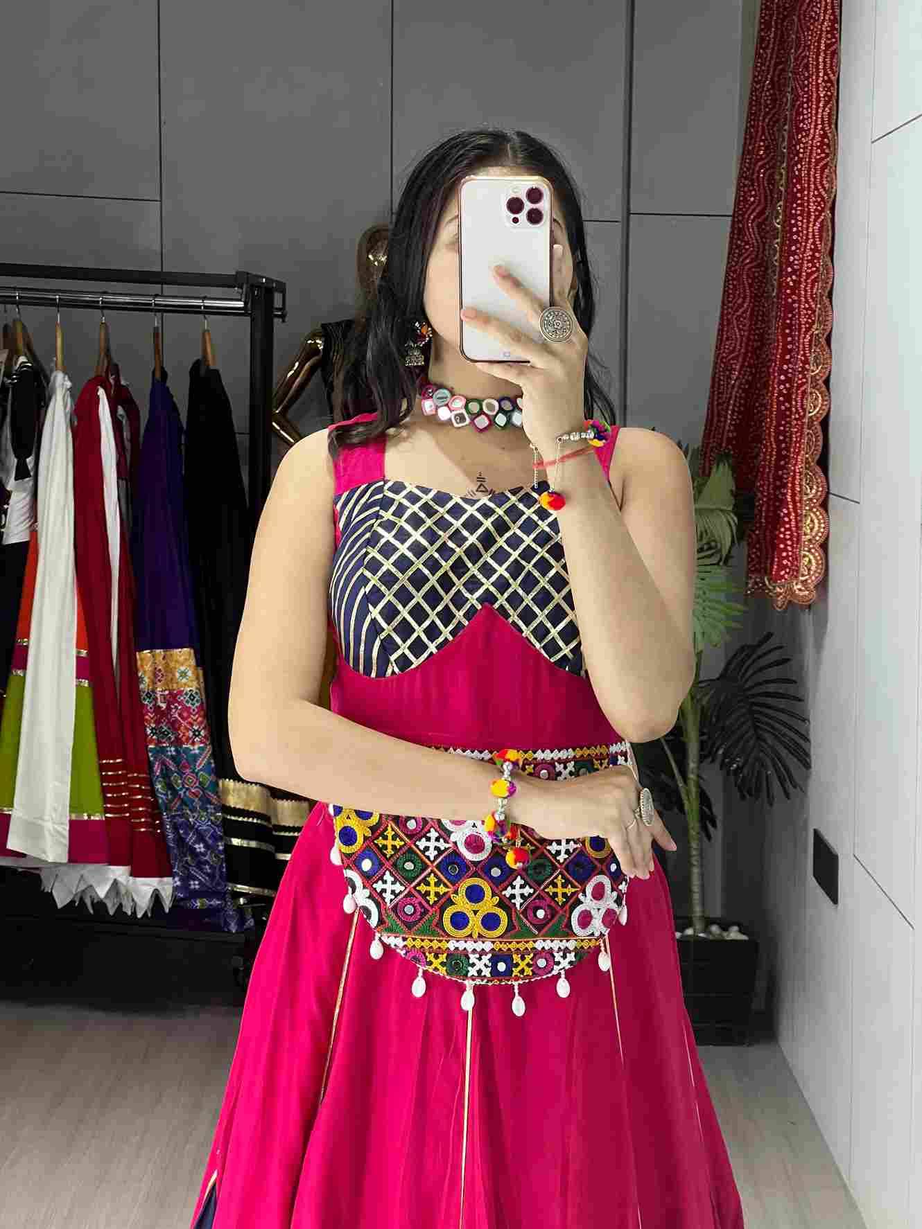 Gr-Sanedo By Fashid Wholesale Navratri Wear Collection Beautiful Stylish Colorful Fancy Party Wear & Occasional Wear Pure Rayon Cotton Lehengas At Wholesale Price
