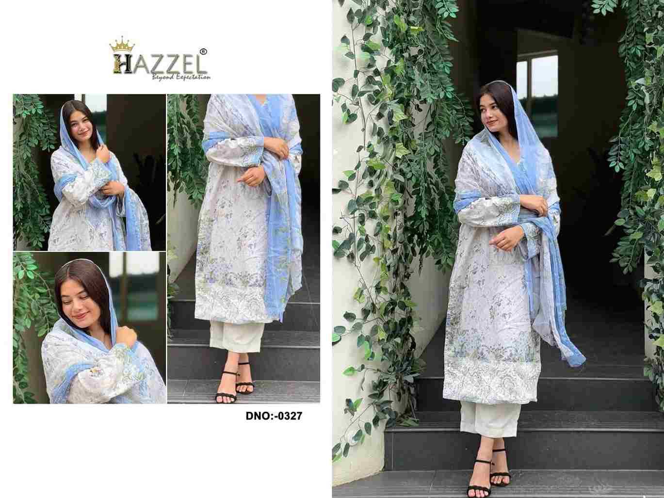 Hazzel Hit Design 0327 By Hazzel Beautiful Pakistani Suits Stylish Fancy Colorful Party Wear & Occasional Wear Pure Cotton Embroidery Dresses At Wholesale Price
