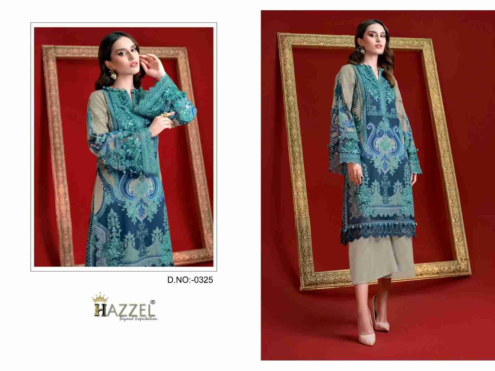 Hazzel Hit Design 0325 By Hazzel Beautiful Pakistani Suits Stylish Fancy Colorful Party Wear & Occasional Wear Pure Cotton Embroidery Dresses At Wholesale Price