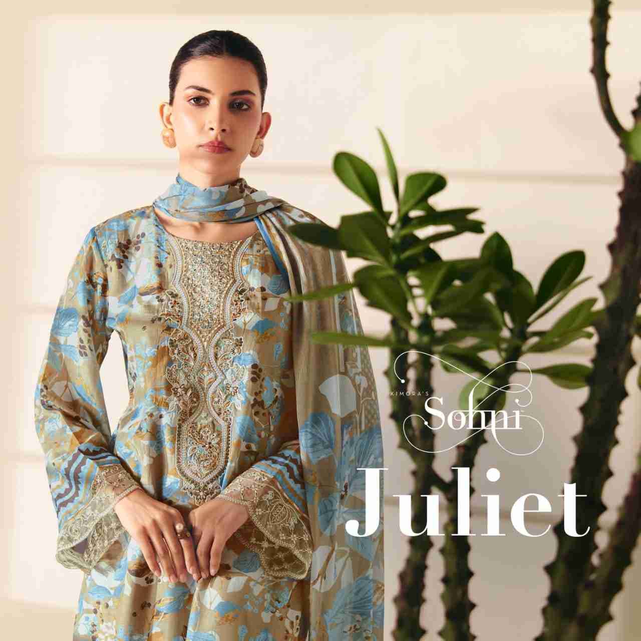 Juliet By Sohni 431 To 434 Series Beautiful Suits Colorful Stylish Fancy Casual Wear & Ethnic Wear Pure Muslin Dresses At Wholesale Price