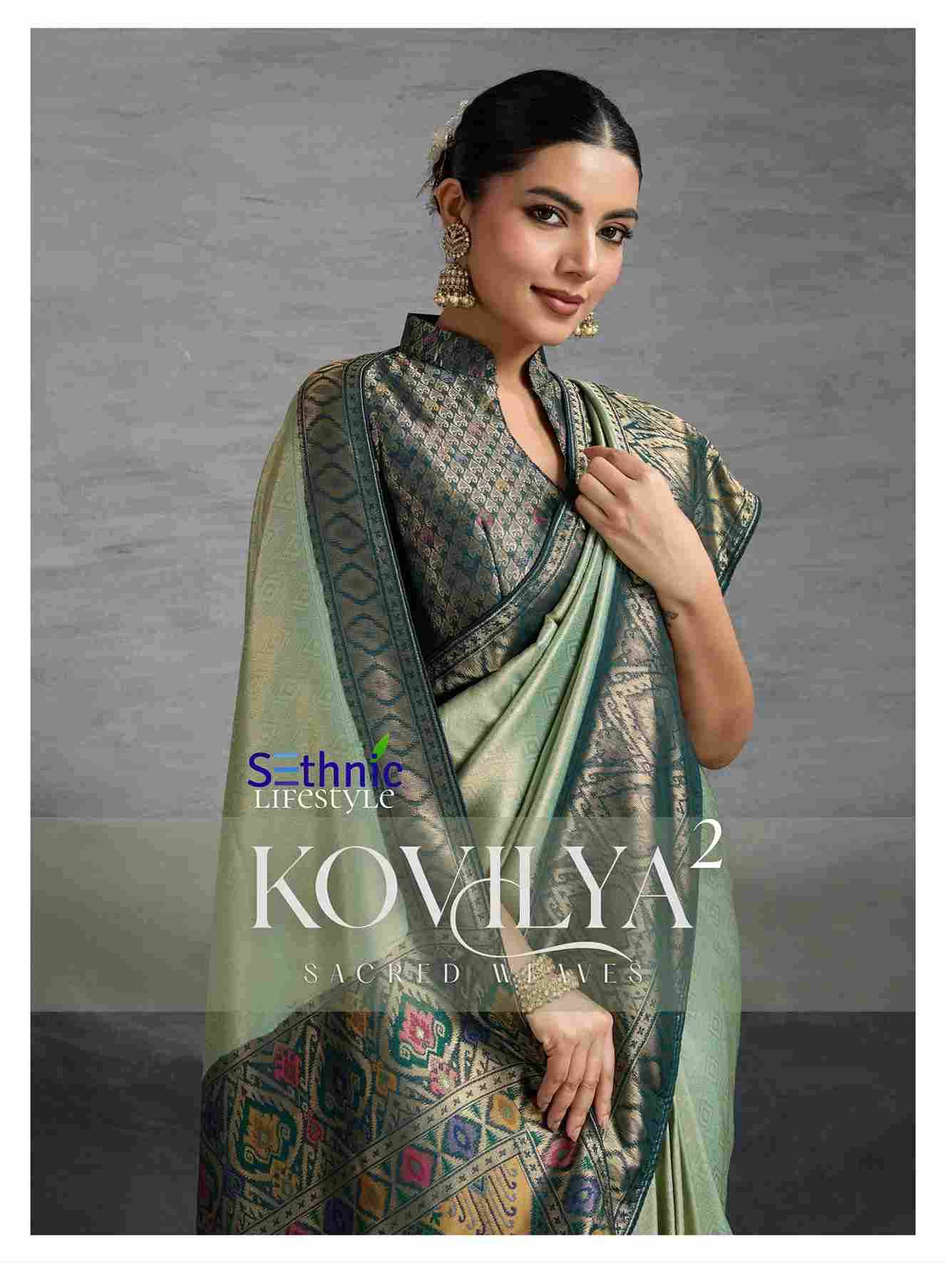 Kovilya Vol-2 By Sethnic 95005 To 95008 Series Indian Traditional Wear Collection Beautiful Stylish Fancy Colorful Party Wear & Occasional Wear Kanjivaram Silk Sarees At Wholesale Price