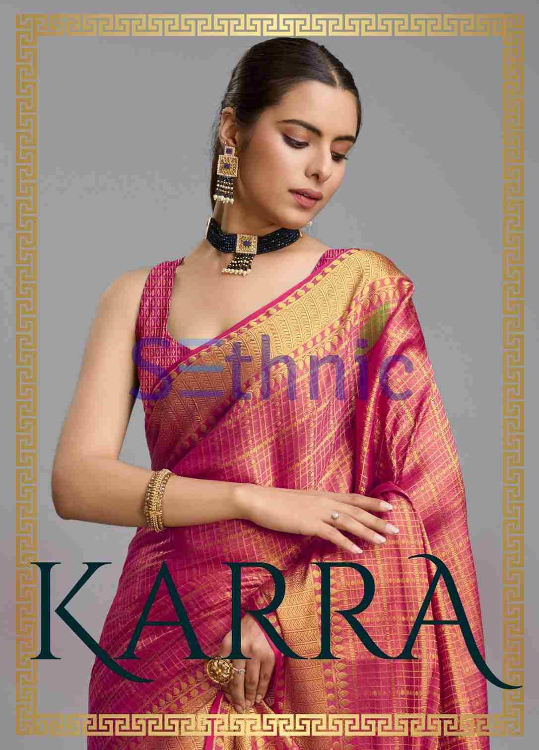 Karra By Sethnic 24001 To 24005 Series Indian Traditional Wear Collection Beautiful Stylish Fancy Colorful Party Wear & Occasional Wear Mysore Brocade Sarees At Wholesale Price
