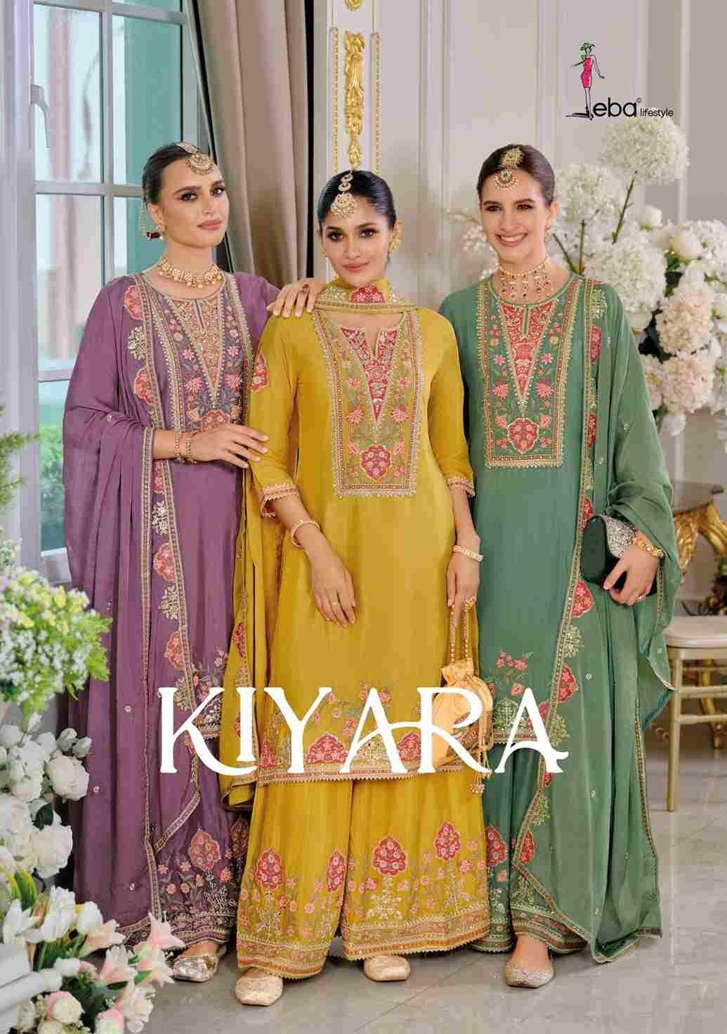 Kiyara By Eba Lifestyle 1908 To 1910 Series Beautiful Sharara Suits Colorful Stylish Fancy Casual Wear & Ethnic Wear Heavy Chinnon Embroidery Dresses At Wholesale Price