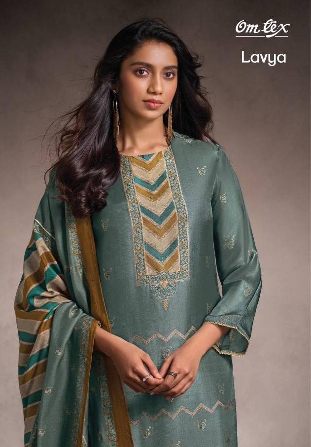 Lavya By Om Tex 7891-A To 7891-D Series Beautiful Festive Suits Colorful Stylish Fancy Casual Wear & Ethnic Wear Silk Dresses At Wholesale Price