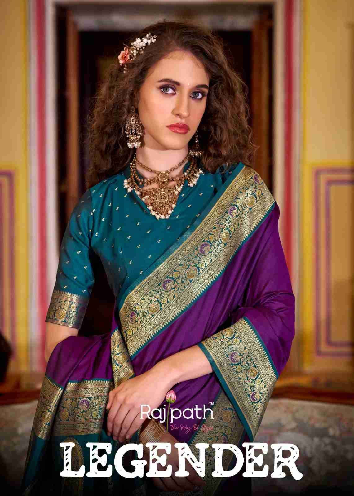 Legender By Rajpath 306 To 313 Series Indian Traditional Wear Collection Beautiful Stylish Fancy Colorful Party Wear & Occasional Wear Soft Silk Sarees At Wholesale Price
