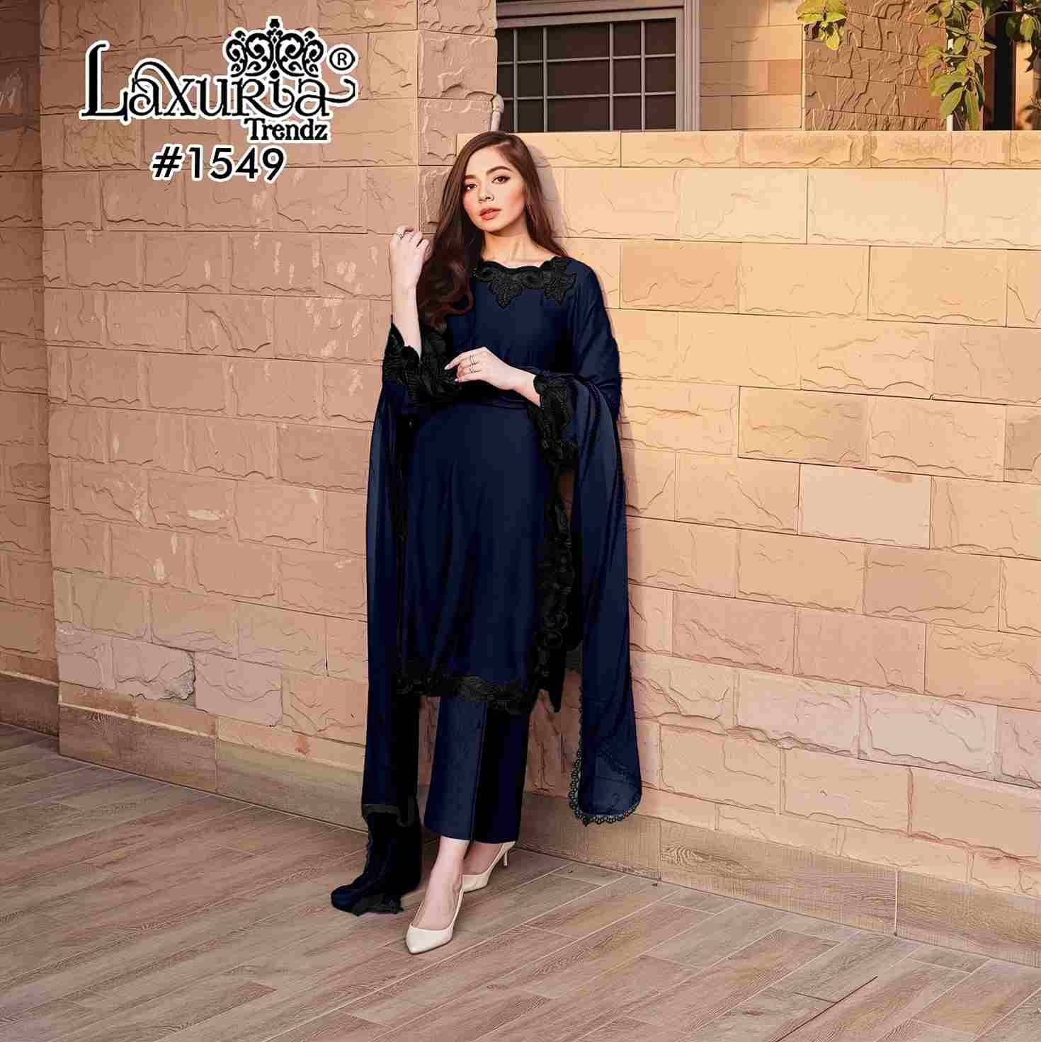 Luxuria Trendz 1549 Colours By Luxuria 1549-A To 1549-B Series Beautiful Pakistani Suits Colorful Stylish Fancy Casual Wear & Ethnic Wear Georgette Dresses At Wholesale Price