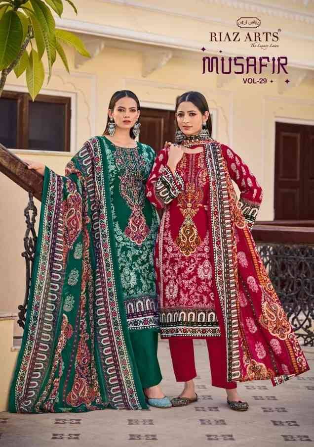 Musafir Vol-29 By Riaz Arts 1001 To 1008 Series Beautiful Festive Suits Stylish Fancy Colorful Casual Wear & Ethnic Wear Pure Lawn Print Dresses At Wholesale Price
