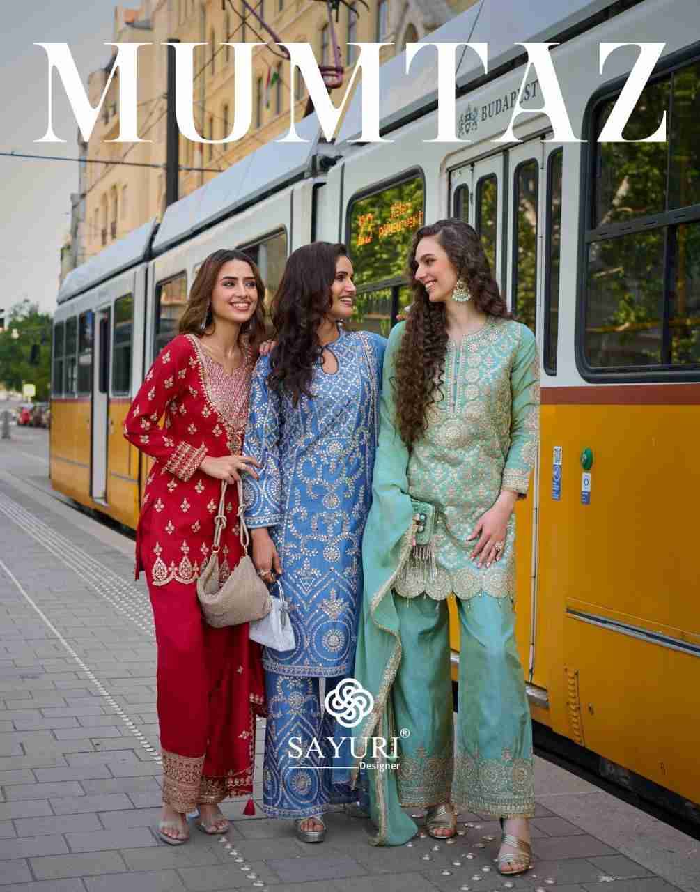 Mumtaz By Sayuri 10029 To 10031 Series Beautiful Festive Suits Colorful Stylish Fancy Casual Wear & Ethnic Wear Premium Silk Embroidery Dresses At Wholesale Price