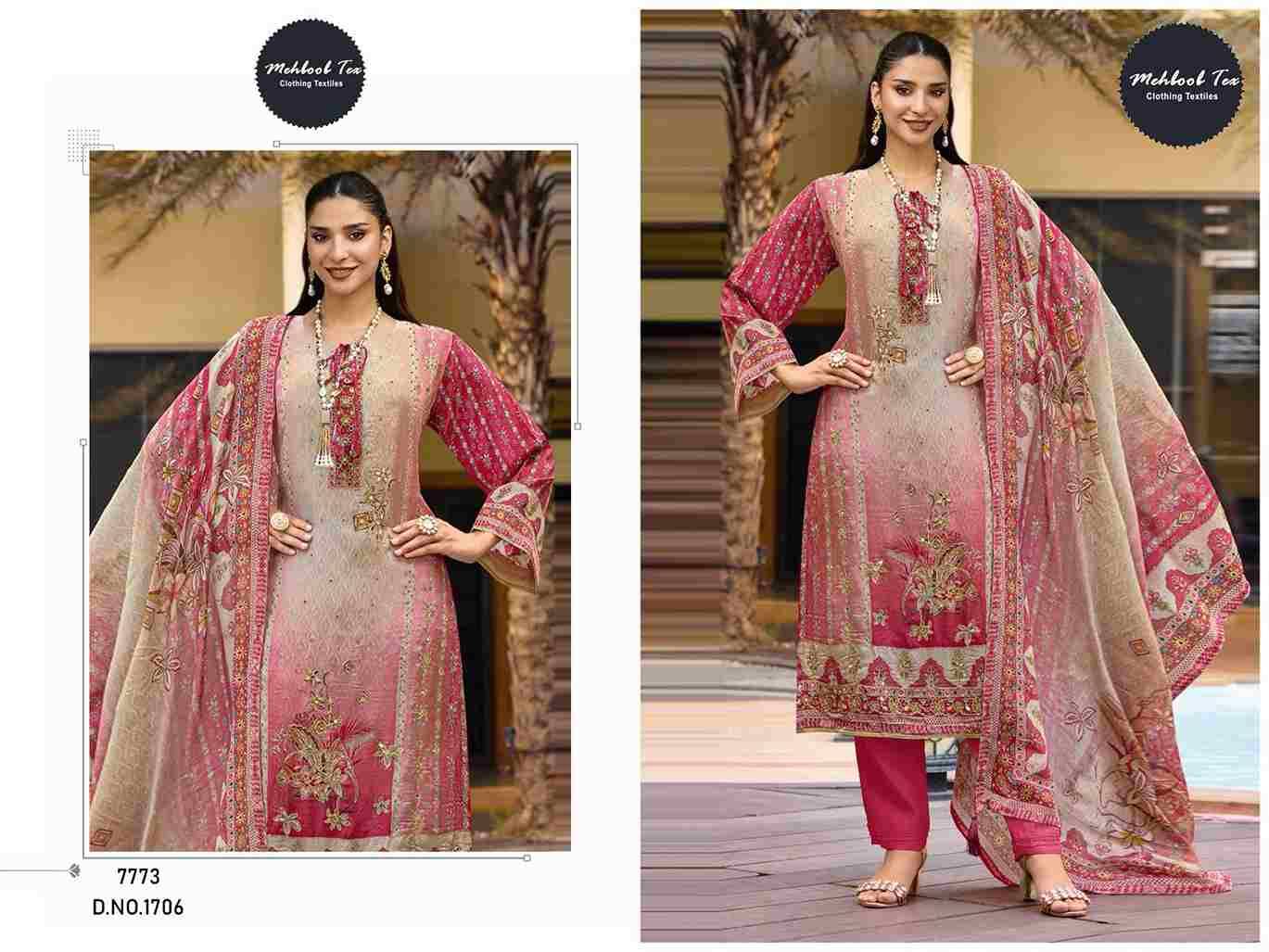 Mehboob Tex Hit Design 1706 By Mehboob Tex Beautiful Pakistani Suits Stylish Fancy Colorful Party Wear & Occasional Wear Pure Viscose Muslin Dresses At Wholesale Price
