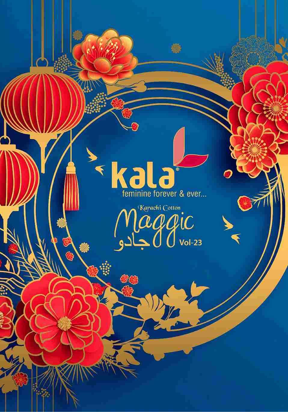 Maggic Vol-23 By Kala 8301 To 8312 Series Beautiful Festive Suits Colorful Stylish Fancy Casual Wear & Ethnic Wear Pure Cotton Print Dresses At Wholesale Price
