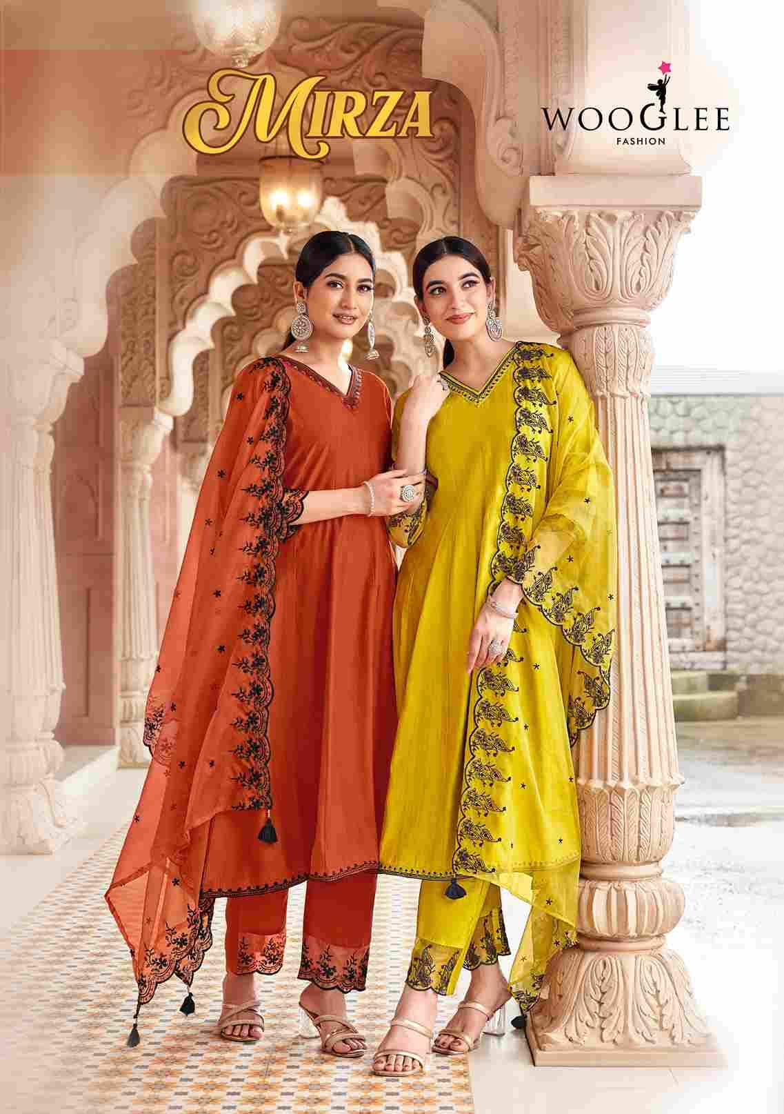 Mirza By Wooglee 2001 To 2004 Series Designer Festive Suits Beautiful Fancy Stylish Colorful Party Wear & Occasional Wear Viscose Dresses At Wholesale Price
