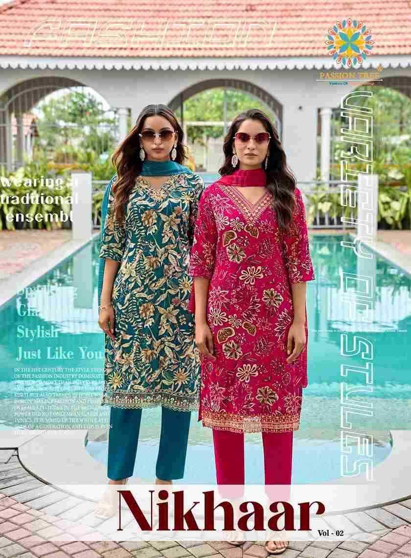 Nikhaar Vol-2 By Passion Tree 2001 To 2008 Series Beautiful Stylish Festive Suits Fancy Colorful Casual Wear & Ethnic Wear & Ready To Wear Rayon Foil Dresses At Wholesale Price