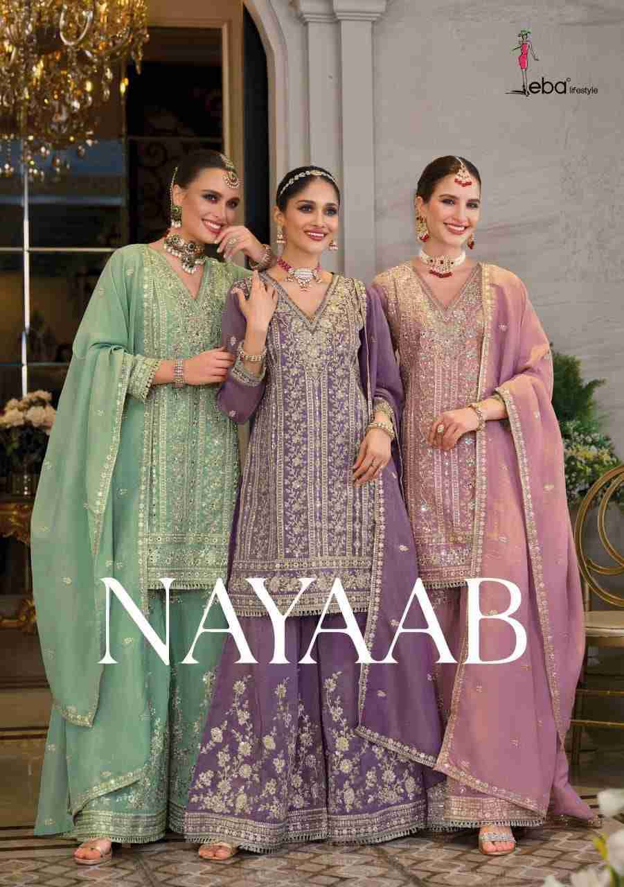 Nayaab By Eba Lifestyle 1914 To 1916 Series Beautiful Festive Suits Colorful Stylish Fancy Casual Wear & Ethnic Wear Simmer Embroidery Dresses At Wholesale Price