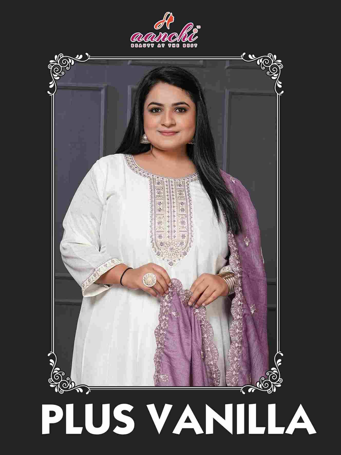 Plus Vanilla By Aanchi Combo Set 100182 To 100184 Series Beautiful Festive Suits Colorful Stylish Fancy Casual Wear & Ethnic Wear Vichitra Silk Dresses At Wholesale Price