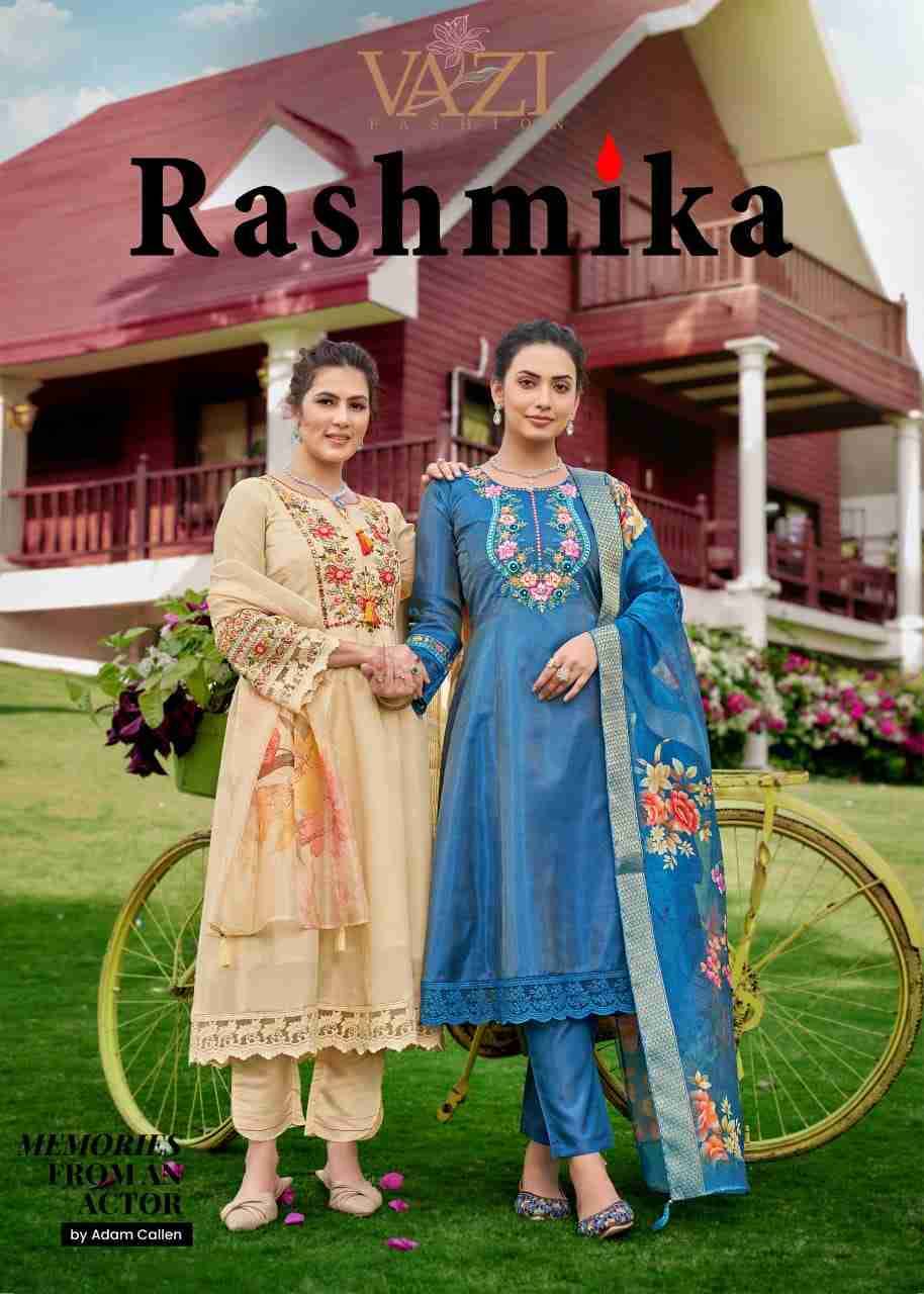 Rashmika By Vazi 1001 To 1004 Series Beautiful Festive Suits Colorful Stylish Fancy Casual Wear & Ethnic Wear Pure Viscose Dresses At Wholesale Price