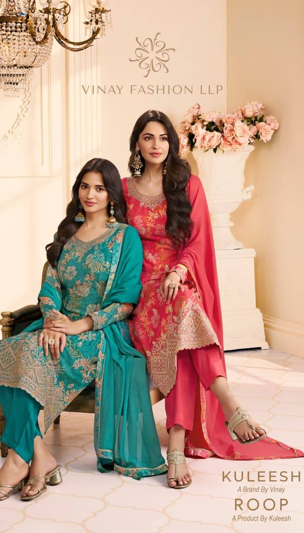 Roop By Kuleesh 75391 To 75394 Series Designer Festive Suits Collection Beautiful Stylish Fancy Colorful Party Wear & Occasional Wear Chinnon Dresses At Wholesale Price