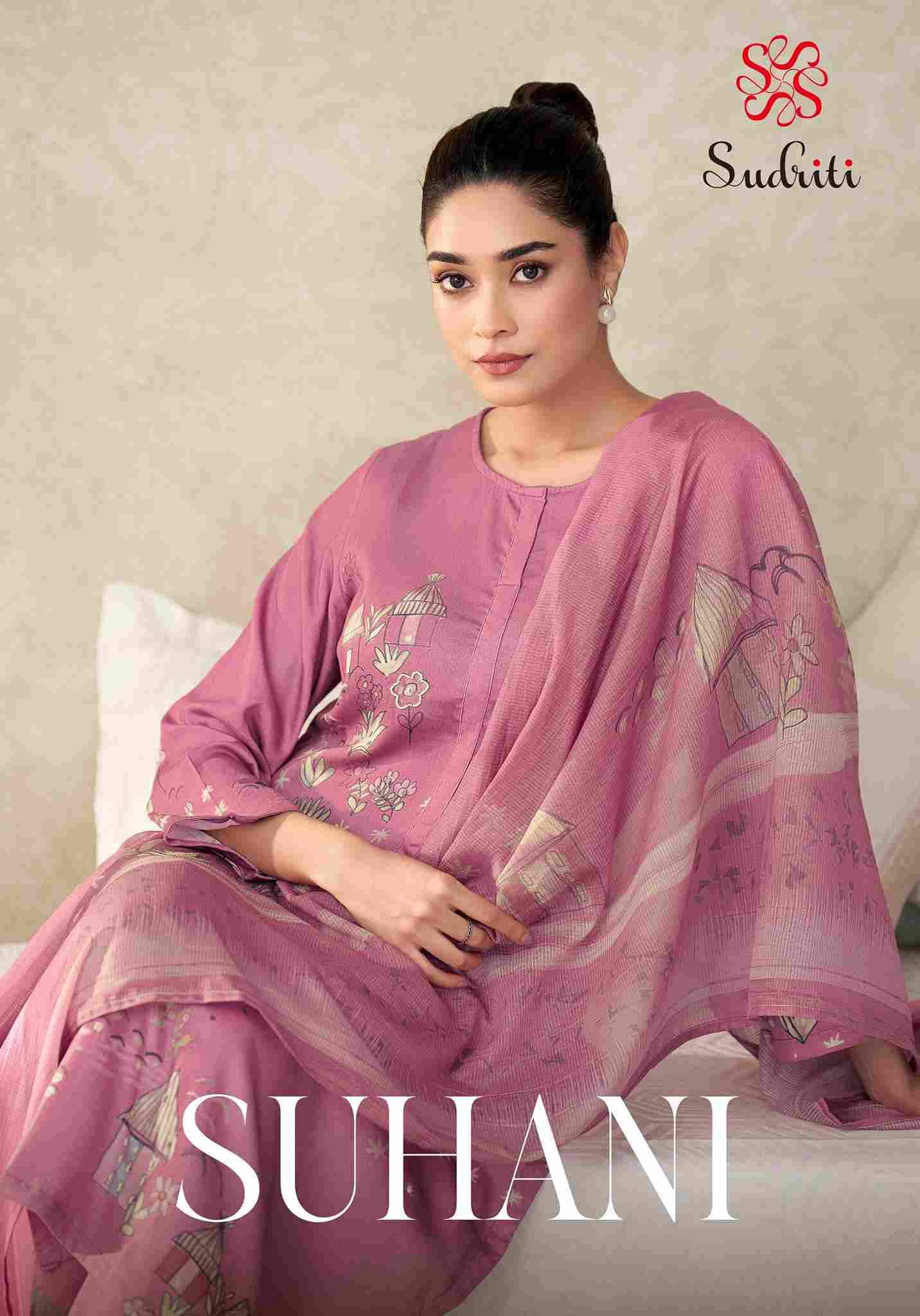 Suhani By Sudriti Beautiful Stylish Festive Suits Fancy Colorful Casual Wear & Ethnic Wear & Ready To Wear Satin Print Dresses At Wholesale Price