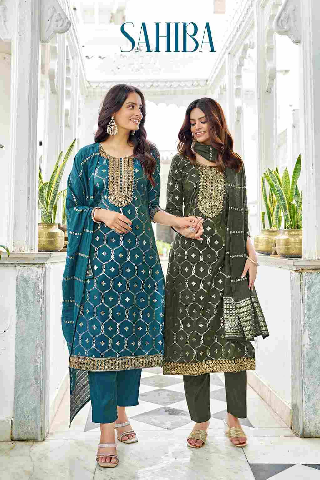 Sahiba By Fashid Wholesale 1001 To 1008 Series Beautiful Festive Suits Colorful Stylish Fancy Casual Wear & Ethnic Wear Pure Viscose With Work Dresses At Wholesale Price