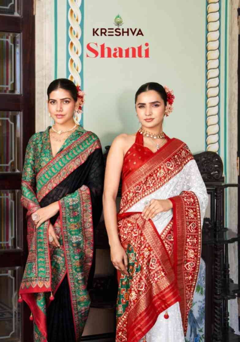 Shanti By Kreshva 2047 To 2052 Series Indian Traditional Wear Collection Beautiful Stylish Fancy Colorful Party Wear & Occasional Wear Georgette Sarees At Wholesale Price