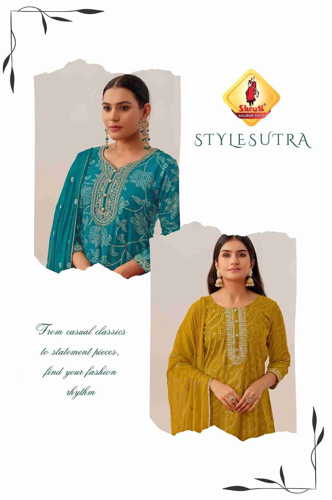 Style Sutra By Shruti 01 To 04 Series Beautiful Festive Suits Colorful Stylish Fancy Casual Wear & Ethnic Wear Viscose Silk Dresses At Wholesale Price