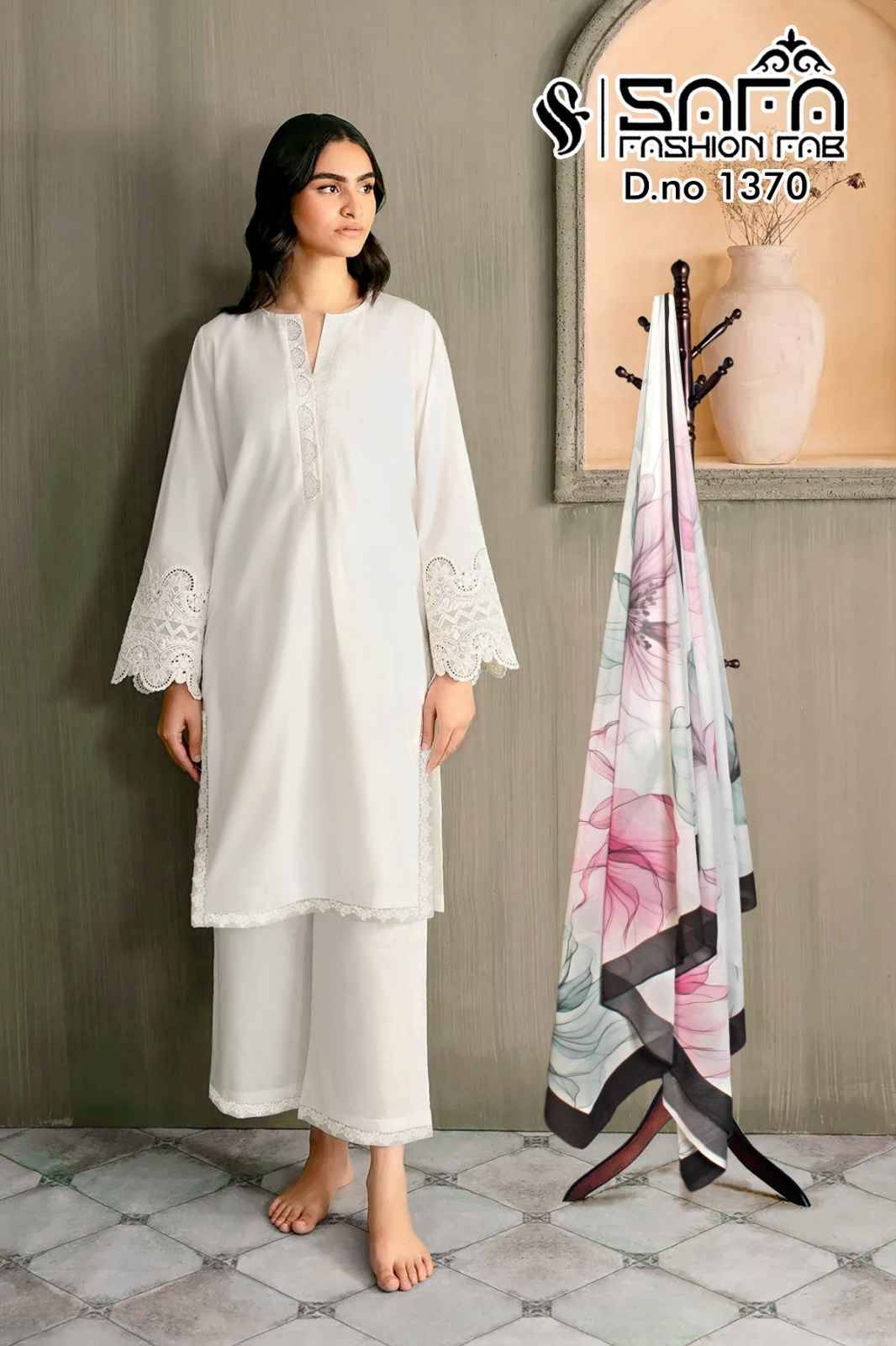 Safa Hit Design 1370 By Safa Fashion Beautiful Pakistani Suits Colorful Stylish Fancy Casual Wear & Ethnic Wear Heavy Fancy Embroidered Dresses At Wholesale Price