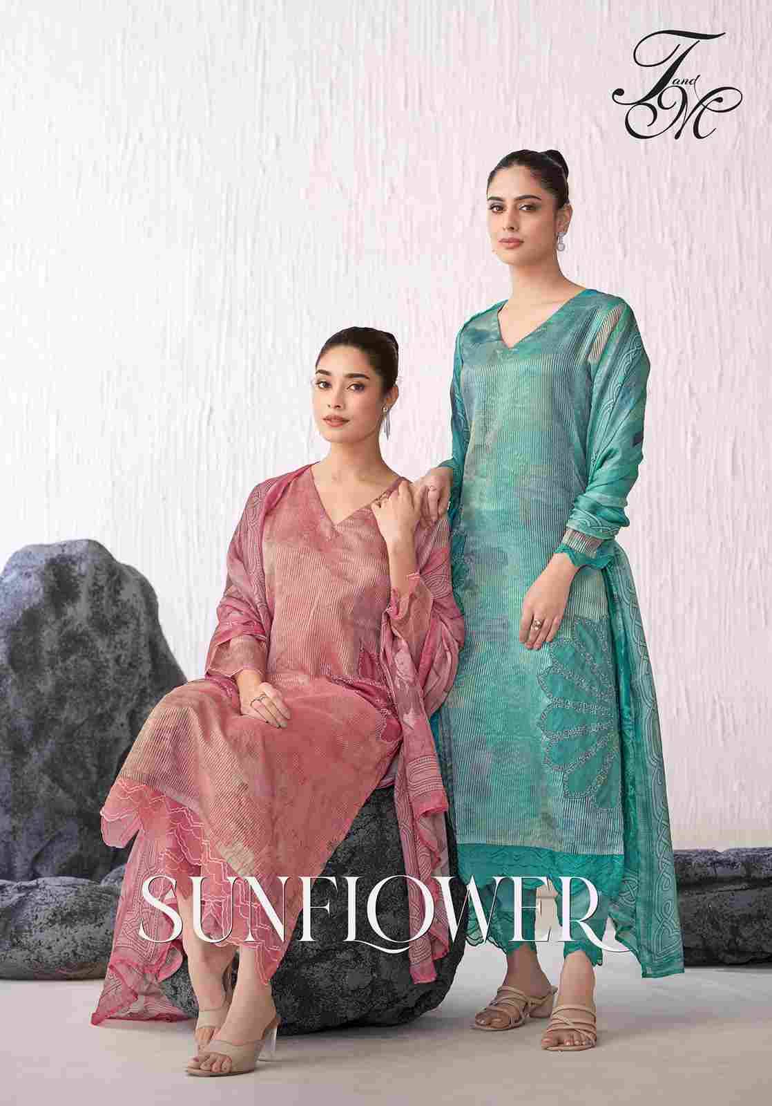 Sunflower By T And M Designer Studio Beautiful Festive Suits Colorful Stylish Fancy Casual Wear & Ethnic Wear Pure Silk Dresses At Wholesale Price