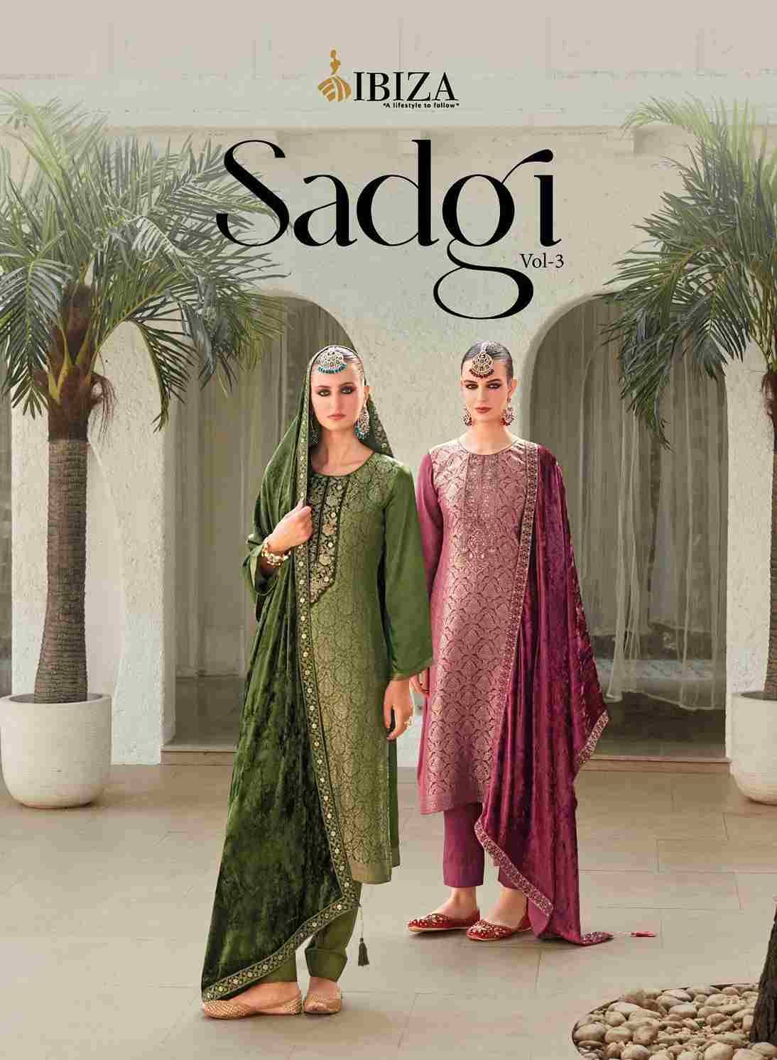 Sadgi Vol-3 By Ibiza 11411 To 11416 Series Designer Festive Suits Beautiful Fancy Stylish Colorful Party Wear & Occasional Wear Pure Silk Jacquard Dresses At Wholesale Price