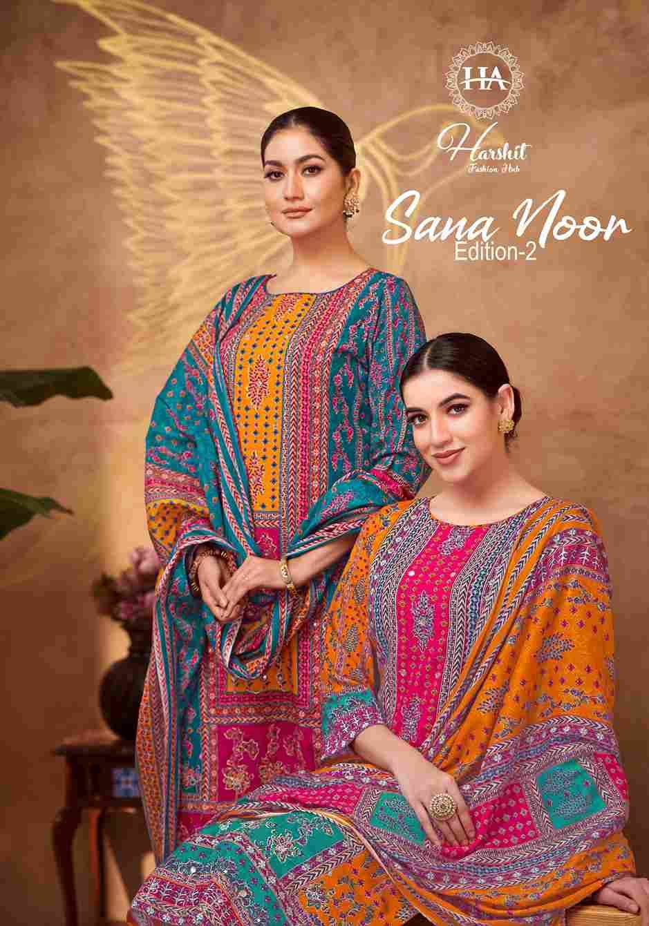 Sana Noor Vol-2 By Harshit Fashion Hub 1896-001 To 1896-006 Series Beautiful Festive Suits Stylish Fancy Colorful Casual Wear & Ethnic Wear Pure Viscose Rayon Dresses At Wholesale Price