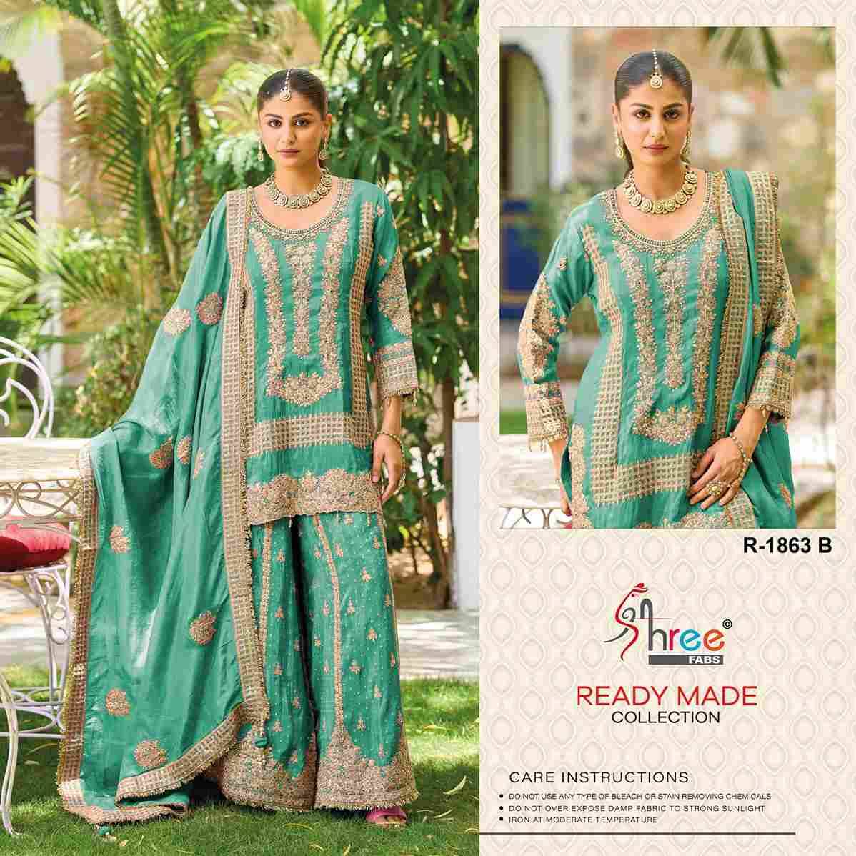 Shree Fabs Hit Design R-1863 Colours By Shree Fabs R-1863-A To R-1863-D Series Designer Pakistani Suits Collection Beautiful Stylish Fancy Colorful Party Wear & Occasional Wear Viscose Dresses At Wholesale Price