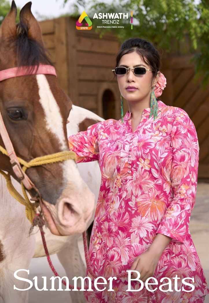 Summer Beats Combo Set By Ashwath Trendz 1001 To 1006 Series Designer Stylish Fancy Colorful Beautiful Party Wear & Ethnic Wear Collection Pure Cotton Print Co-Ord At Wholesale Price