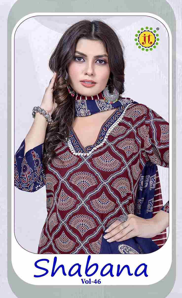 Shabana Vol-46 By JT 46001 To 46010 Series Beautiful Festive Suits Colorful Stylish Fancy Casual Wear & Ethnic Wear Cotton Dresses At Wholesale Price