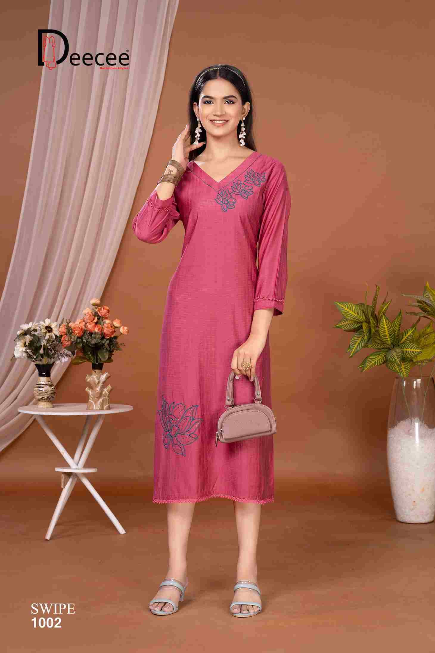 Swipe By Dee Cee 1001 To 1006 Series Designer Stylish Fancy Colorful Beautiful Party Wear & Ethnic Wear Collection Imported Kurtis At Wholesale Price
