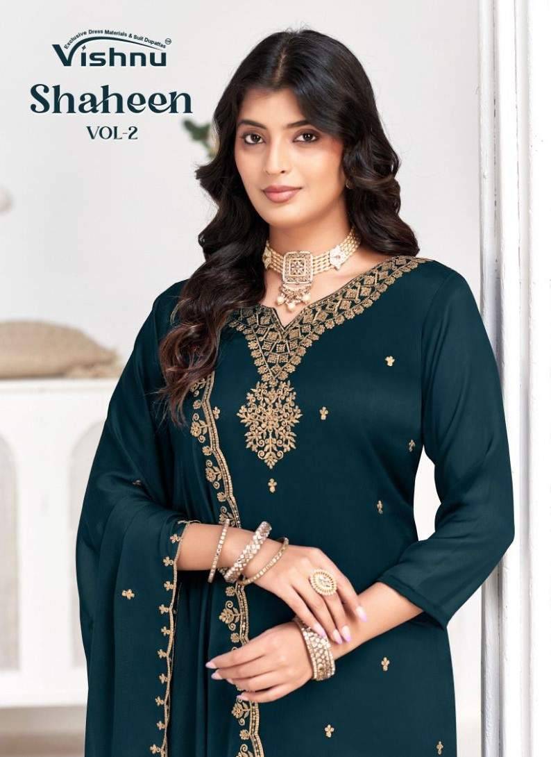 Shaheen Vol-2 By Vishnu 34001 To 34012 Series Beautiful Stylish Festive Suits Fancy Colorful Casual Wear & Ethnic Wear & Ready To Wear Rangoli Blooming Dresses At Wholesale Price