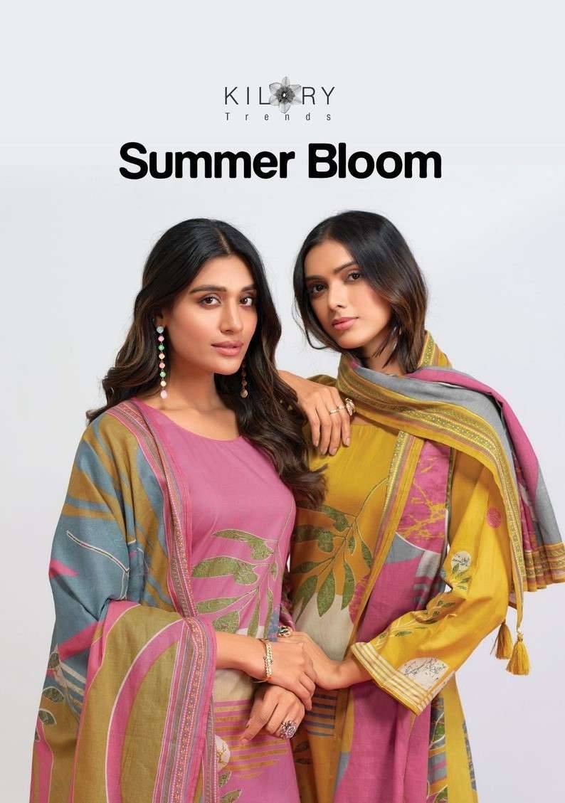 Summer Bloom By Kilory 1321 To 1324 Series Beautiful Festive Suits Colorful Stylish Fancy Casual Wear & Ethnic Wear Pure Lawn Cotton Dresses At Wholesale Price