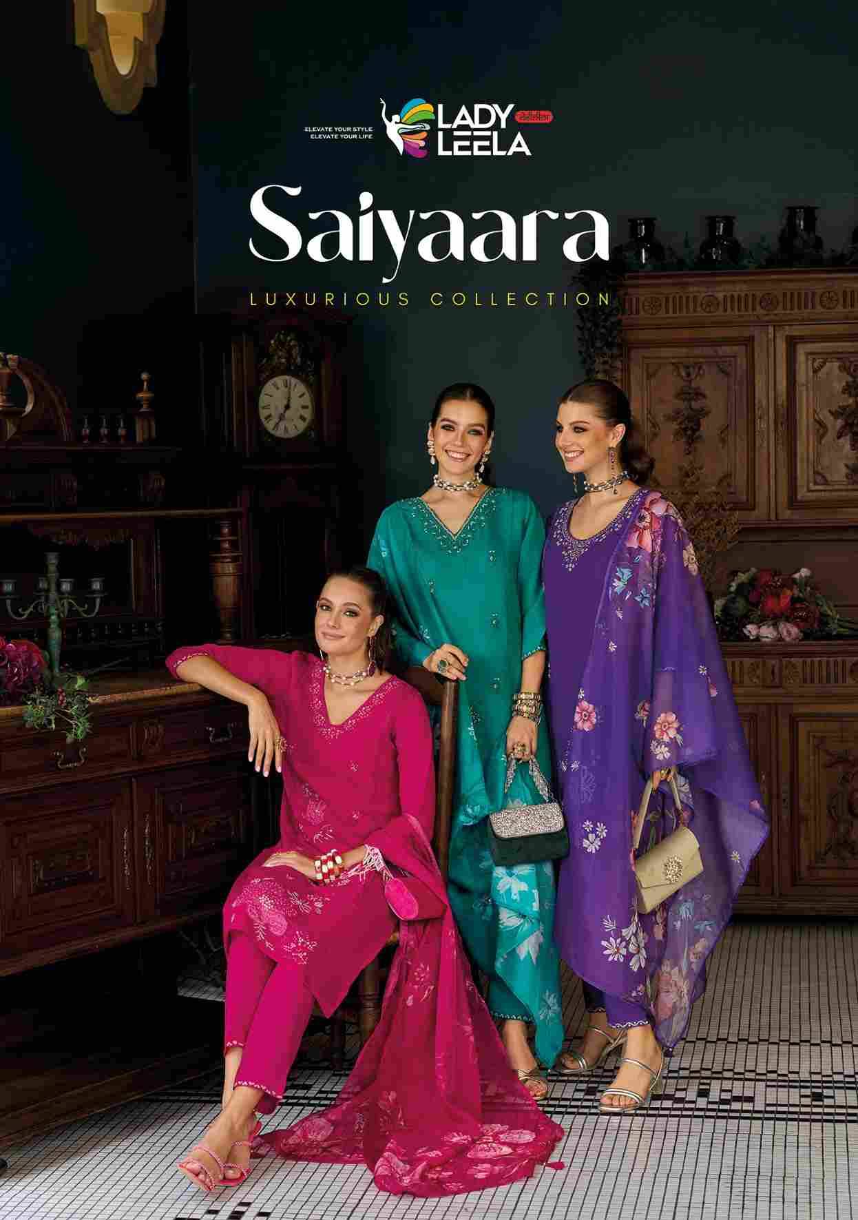 Saiyaara By Lady Leela 31171 To 31174 Series Beautiful Festive Suits Colorful Stylish Fancy Casual Wear & Ethnic Wear Pure Viscose Chanderi With Work Dresses At Wholesale Price