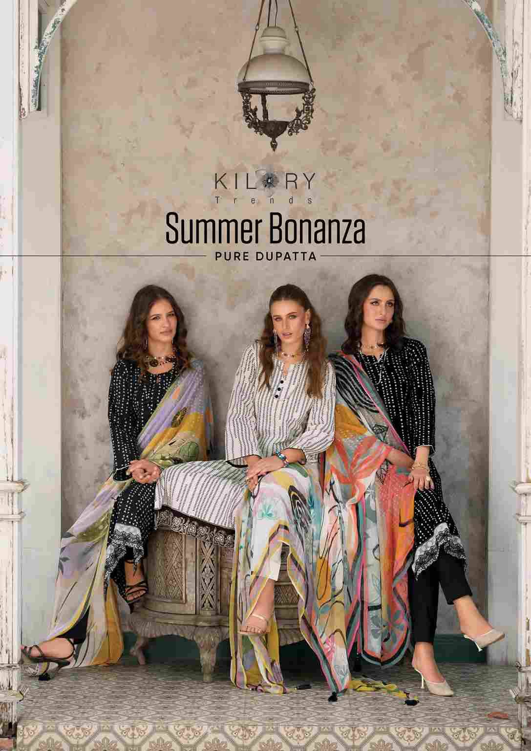 Summer Bonanza By Kilory 1311 To 1316 Series Designer Festive Suits Beautiful Fancy Colorful Stylish Party Wear & Occasional Wear Pure Lawn Cotton Dresses At Wholesale Price