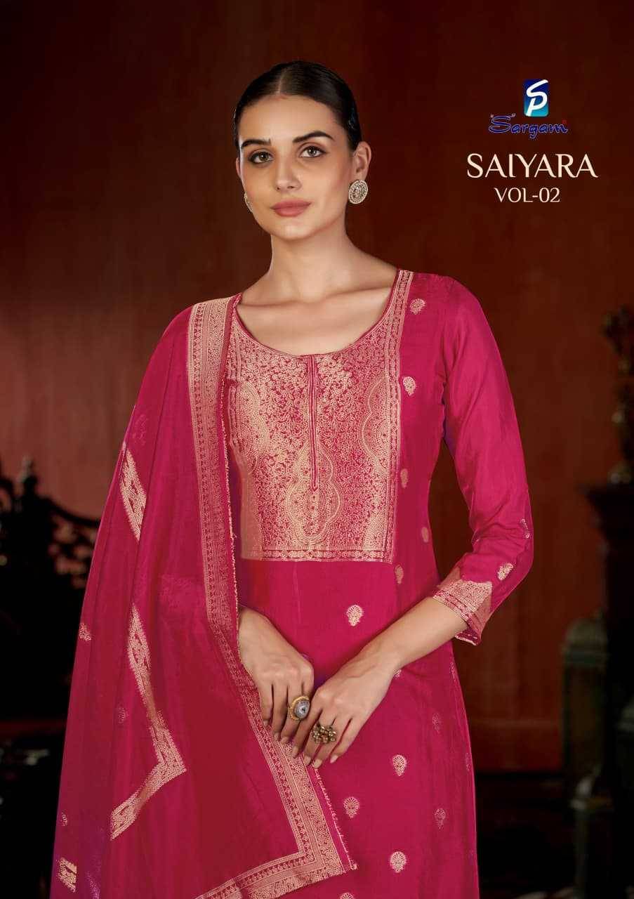 Saiyara Vol-2 By Sargam Prints 2716-A To 2716-D Series Beautiful Festive Suits Stylish Fancy Colorful Casual Wear & Ethnic Wear Pure Viscose Silk Jacquard Dresses At Wholesale Price