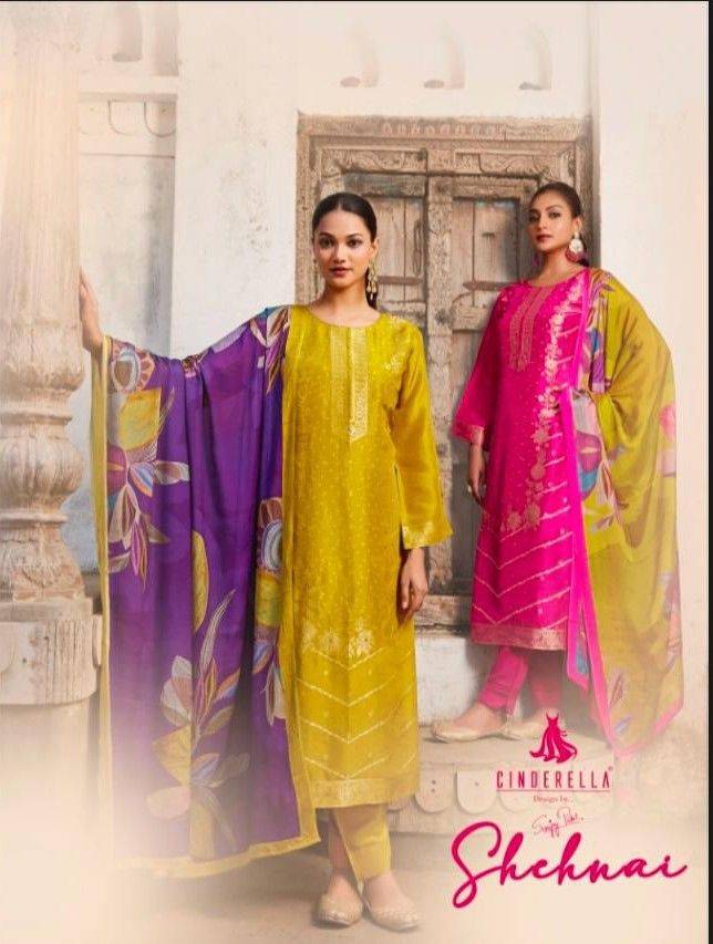 Shehnai By Cinderella 15784 To 15787 Series Beautiful Stylish Festive Suits Fancy Colorful Casual Wear & Ethnic Wear & Ready To Wear Silk Jacquard Dresses At Wholesale Price