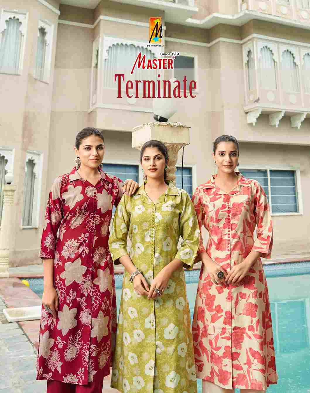 Terminate By Master 1001 To 1008 Series Designer Stylish Fancy Colorful Beautiful Party Wear & Ethnic Wear Collection Vatican Co-Ord At Wholesale Price