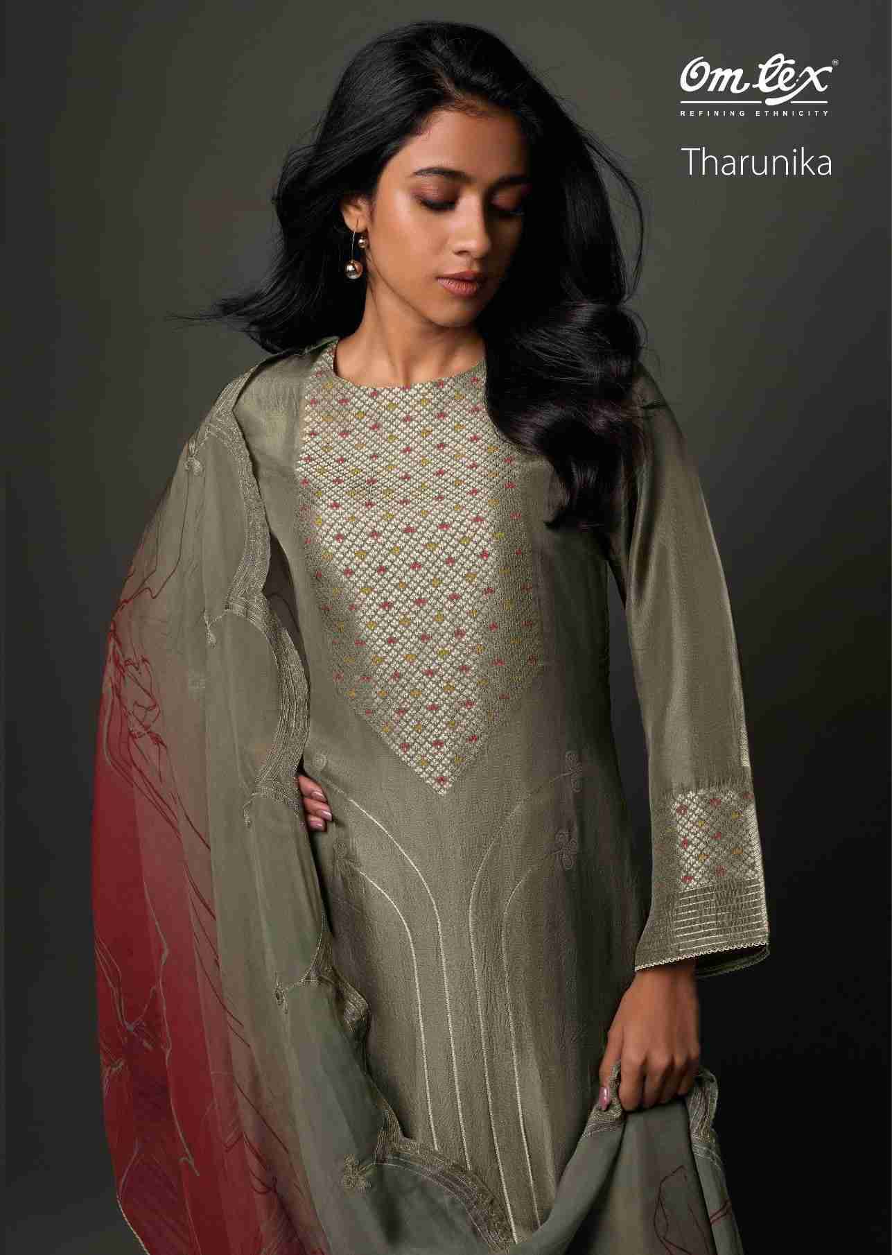 Tahrunika By Om Tex 8111-A To 8111-D Series Beautiful Festive Suits Colorful Stylish Fancy Casual Wear & Ethnic Wear Jacquard Silk Dresses At Wholesale Price