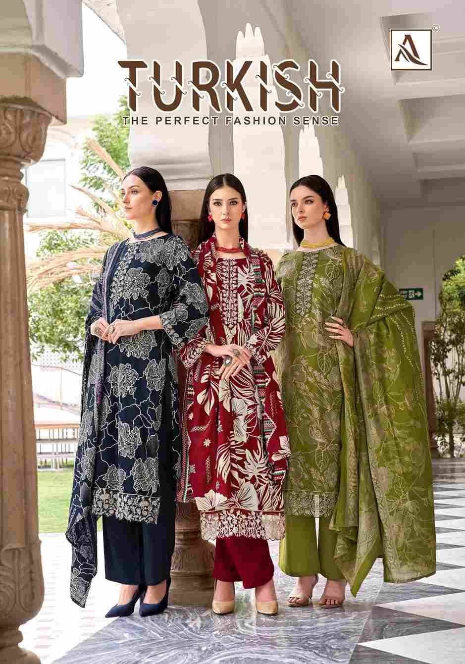 Turkish By Alok Suit 2024-850-01 To 2024-850-06 Series Beautiful Festive Suits Colorful Stylish Fancy Casual Wear & Ethnic Wear Viscose Rayon Dresses At Wholesale Price