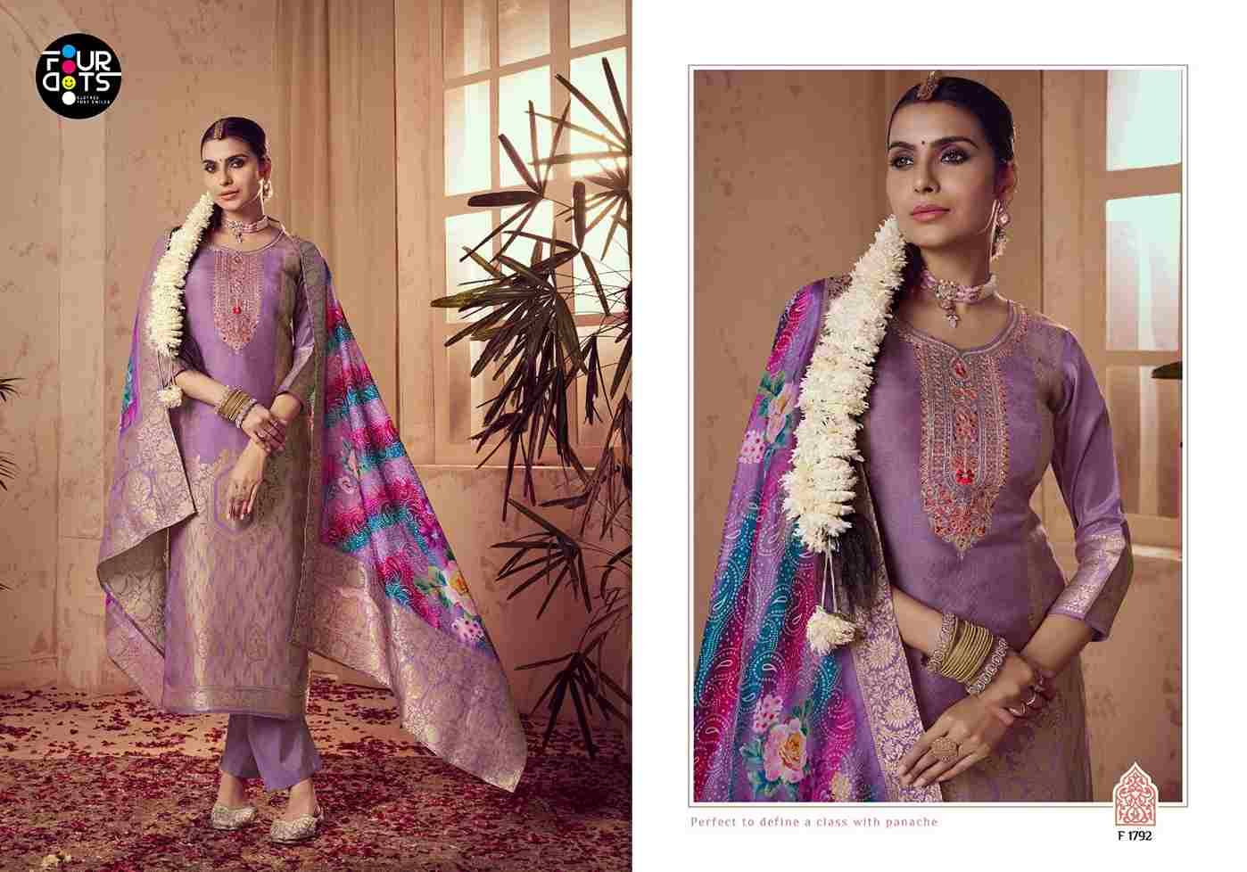 Tulsi By Four Dots 1791 To 1794 Series Designer Stylish Fancy Colorful Beautiful Party Wear & Ethnic Wear Collection Viscose Muslin Jacquard Dresses At Wholesale Price