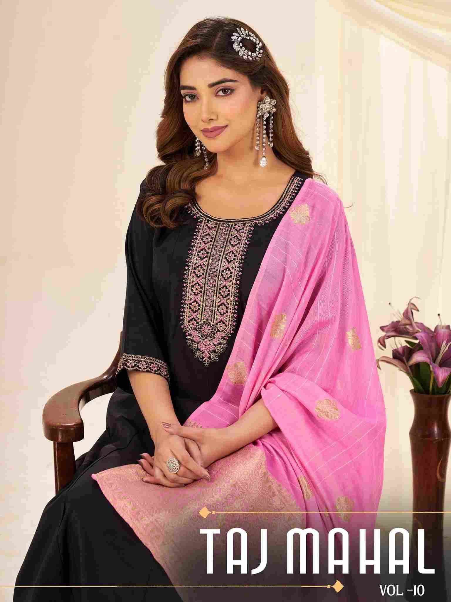 Taj Mahal Vol-10 By Blue Hills 10101 To 10106 Series Beautiful Stylish Festive Suits Fancy Colorful Casual Wear & Ethnic Wear & Ready To Wear Roman Silk Dresses At Wholesale Price